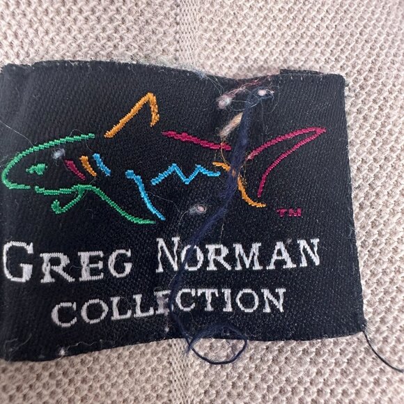 Greg Norman Collection Mens Beige Polo Shirt Size L Cotton & Polyester - Picture 3 of 5